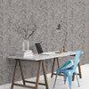 Eden Bardiglio 12"x15" Matte Chevron Porcelain Mosaic Tile room shot working table view