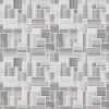 Bergamo magic pattern 12X12 polished marble mesh mounted mosaic tile SMOT-BERGAMO-MP10MM product shot multiple tiles angle view