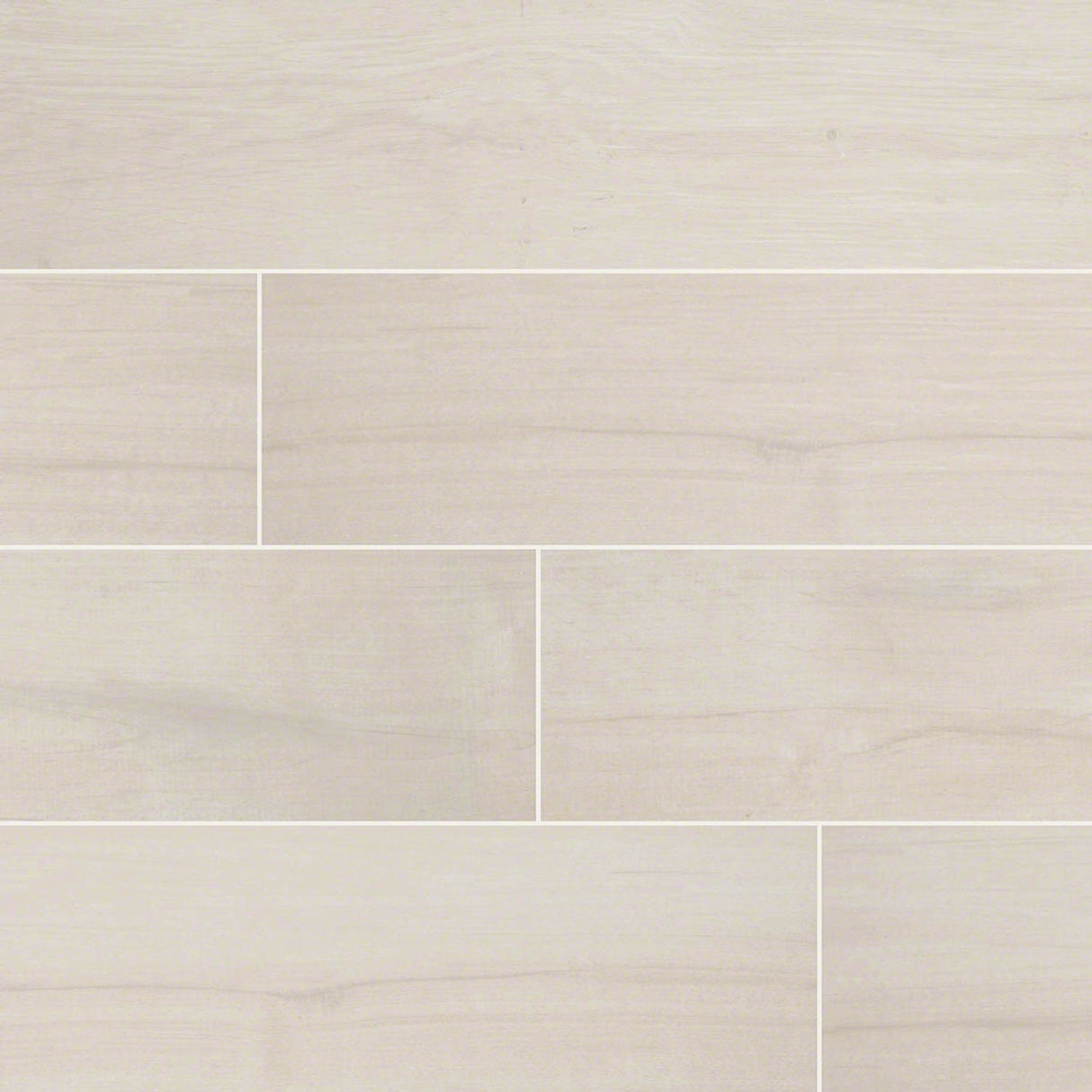 MSI Wood Collection palmetto bianco 6x36 porcelain floor wall tile product shot multiple planks NPALBIA6X36 angle view