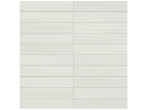 Anatolia Tile 1X6 Zera Annex Matte Bianco Stacked Mosaic. 1 Sheet = .96 Sq. Ft. 4501-0301-1 Bianco 1x6 - premium natural stone mosaic tile from Anatolia Tile, available at PoshHaus showroom in Keene, NH