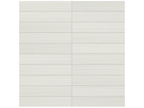 Anatolia Tile 1X6 Zera Annex Matte Bianco Stacked Mosaic. 1 Sheet = .96 Sq. Ft. 4501-0301-1 Bianco 1x6 - premium natural stone mosaic tile from Anatolia Tile, available at PoshHaus showroom in Keene, NH
