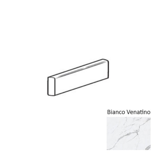 Roca Tile Usa Inc Elegant Ideas 3X12 Bullnose Bianco Venatino Matte Porcelain Tile