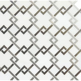 Blanco Lynx Stone Metal Mesh-Mounted Mosaic Tile 10.4"x10.47" Polished-MSI Collection BLANCO LYNX POLISHED PATTERN MOSAIC (Case)