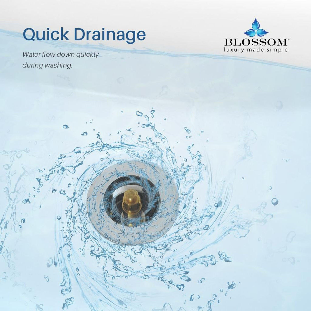 Blossom 1.25" Matte Black Brass Pop-Up Sink Drain With Overflow