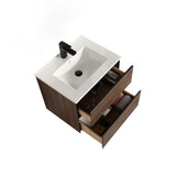 Blossom Annecy 24" Dark Walnut Strip Single Sink Vanity Base