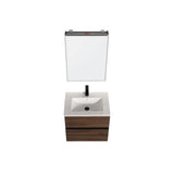 Blossom Annecy 24" Dark Walnut Strip Single Sink Vanity Base