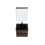 Blossom Annecy 24" Dark Walnut Strip Single Sink Vanity Base