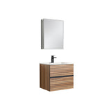 Blossom Annecy 24" Maple Strip Single Sink Vanity Base