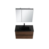 Blossom Annecy 36" Dark Walnut Strip Single Sink Vanity Base
