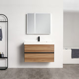 Blossom Annecy 36" Maple Strip Single Sink Vanity Base