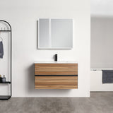 Blossom Annecy 36" Maple Strip Single Sink Vanity Base