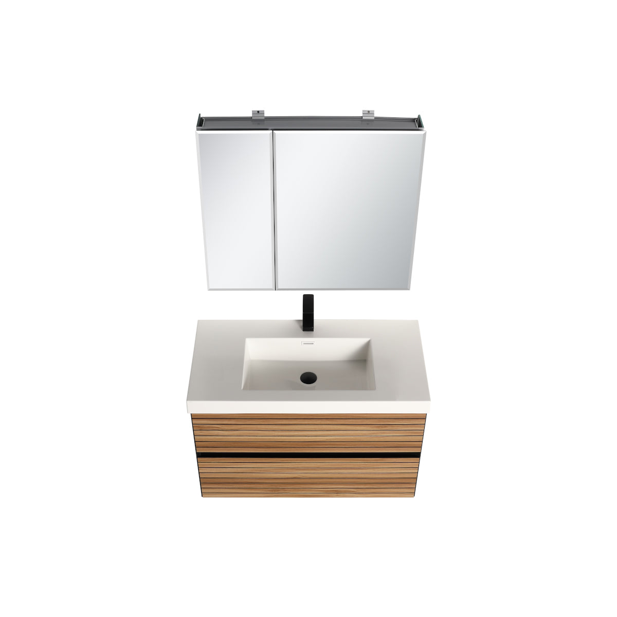 Blossom Annecy 36" Maple Strip Single Sink Vanity Base