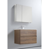 Blossom Assisi 30" Brown Walnut Single Sink Vanity Base