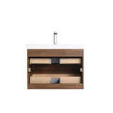 Blossom Assisi 30" Brown Walnut Single Sink Vanity Base