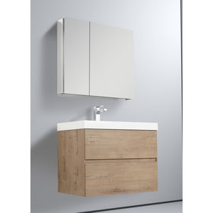 Blossom Assisi 30" Classic Oak Single Sink Vanity Base