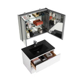 Blossom Assisi 30" Glossy White Single Sink Vanity Base