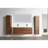 Blossom Assisi 48" Brown Walnut Double Sink Vanity Base