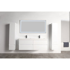 Blossom Assisi 48" Glossy White Double Sink Vanity Base