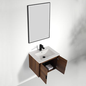 Blossom Bahamas 24" Brown Walnut Vanity with Ceramic Sink