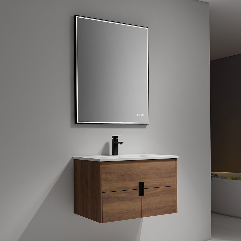 Blossom Bahamas 30" Brown Walnut Vanity with Ceramic Sink