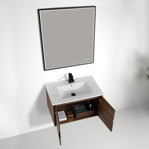 Blossom Bahamas 30" Brown Walnut Vanity with Ceramic Sink