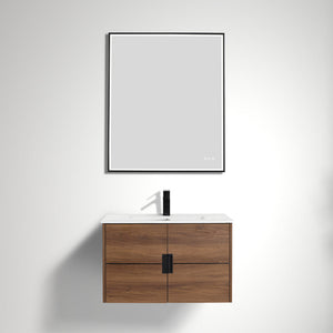 Blossom Bahamas 30" Brown Walnut Vanity with Ceramic Sink