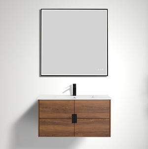 Blossom Bahamas 36" Brown Walnut Vanity with Ceramic Sink