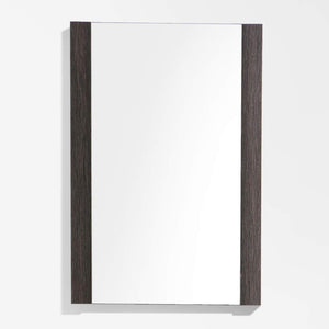 Blossom Barcelona 24" 4-Drawer Dark Oak Freestanding Vanity With Mirror, Acrylic Vanity Top With Integrated Single Sink And Overflow