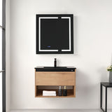 Blossom Bergen 30" Classic Oak Vanity With Dual LED Lights and Open Shelf