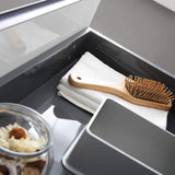 Blossom Berlin 30" 2-Drawer Glossy White & Glossy Grey Wall-Mounted Vanity Set With Acrylic Top And Integrated Single Sink