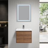 Blossom Bern 24" Brown Walnut Vanity With Ceramic Basin