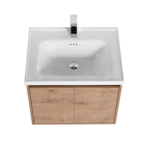Blossom Bern 24" Classic Oak Vanity With Ceramic Basin