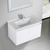 Blossom Bern 28" Glossy White Vanity With Ceramic Basin