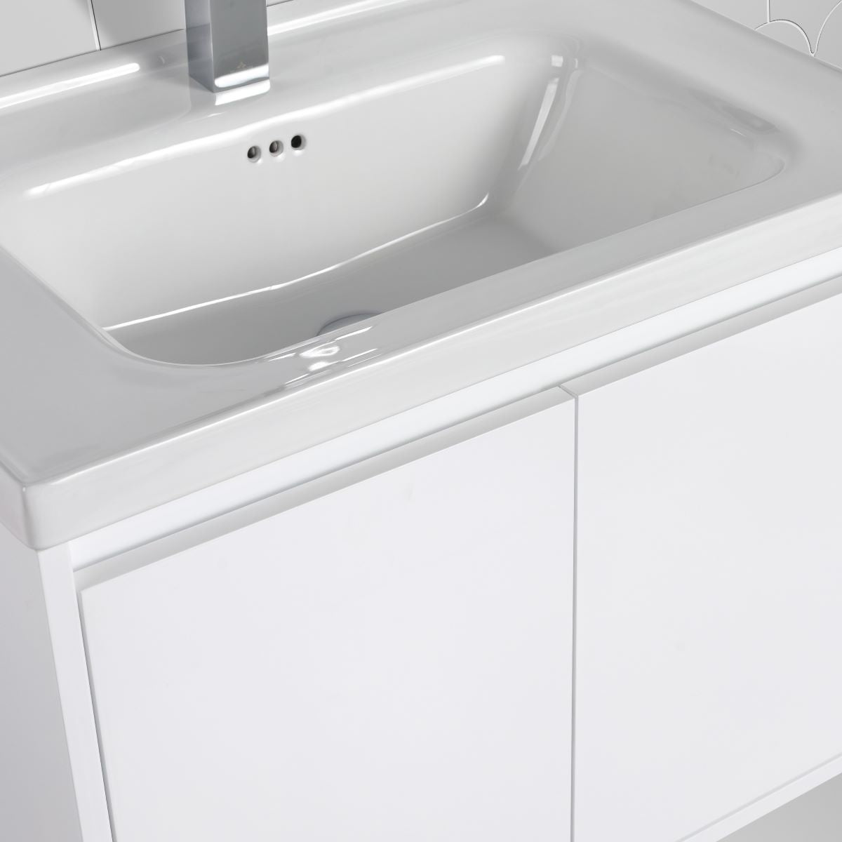 Blossom Bern 28" Glossy White Vanity With Ceramic Basin