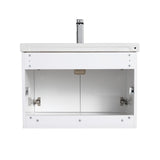 Blossom Bern 28" Glossy White Vanity With Ceramic Basin