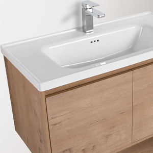 Blossom Bern 36" Classic Oak Vanity With Ceramic Basin