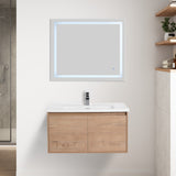 Blossom Bern 36" Classic Oak Vanity With Ceramic Basin