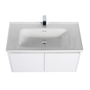 Blossom Bern 36" Glossy White Vanity With Ceramic Basin