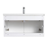 Blossom Bern 36" Glossy White Vanity With Ceramic Basin
