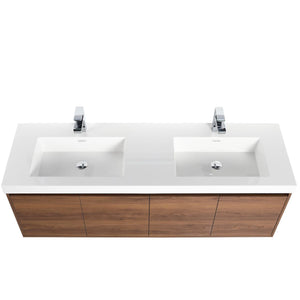Blossom Bern 60" Brown Walnut Double Vanity