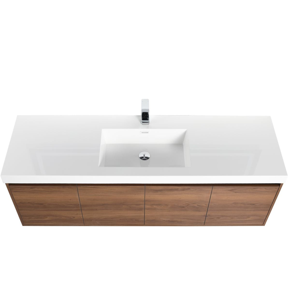 Blossom Bern 60" Brown Walnut Single Vanity