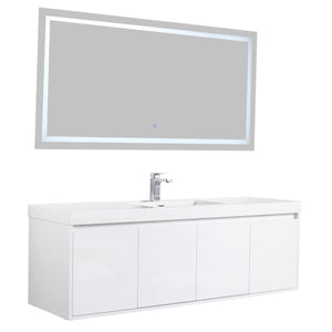 Blossom Bern 60" Glossy White Single Vanity