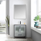 Blossom Birmingham 30" 2-Door 1-Drawer Matte Gray Freestanding Vanity Base