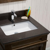 Blossom Bordeaux 24" 3-Drawer Black Red Oak Freestanding Vanity Base