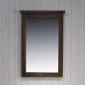 Blossom Bordeaux 24" Black Red Oak Wall-Mounted Rectangle Mirror