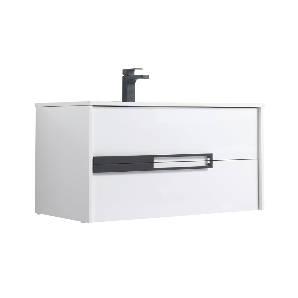 Blossom Brest 36" Glossy White Vanity with SMC Sink