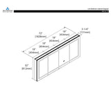 Blossom Canopus 72X32 LED Medicine Cabinet