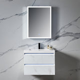 Blossom Capella 24x32 Left Inside LED Light on Door Medicine Cabinet