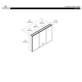 Blossom Capella 48x32 Inside LED Light on Door Medicine Cabinet