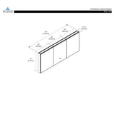Blossom Capella 60x32 Inside LED Light on Door Medicine Cabinet